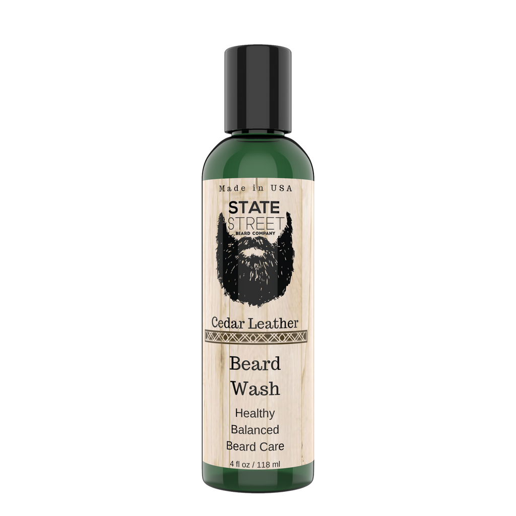 Cedar Leather Beard Wash
